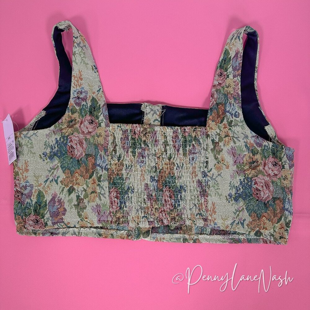 Wild Fable Floral Jacquard Corset Crop Top & Skirt Matching Set XXL - Picture 16 of 16